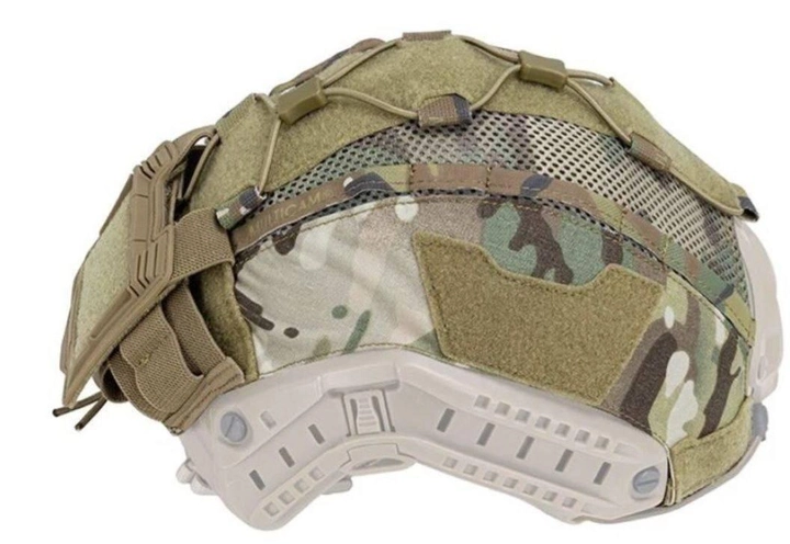 Кавер на шлем FAST с противовесом карманом для батареи Мультикам (Kali) AI218 - изображение 2