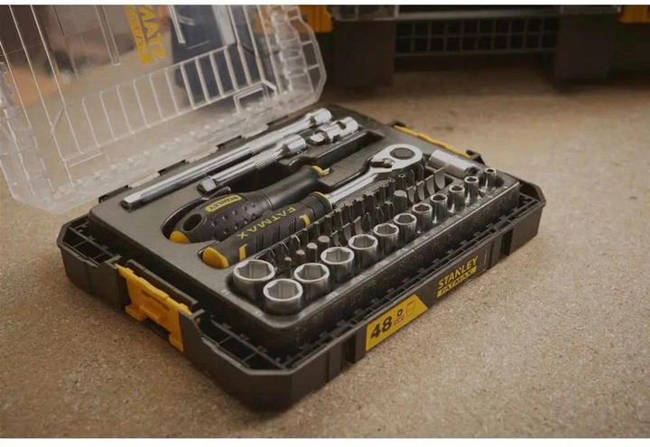 Набір торцевих головок Stanley 1/4 FATMAX Maxi Drive шестигранних 48 предметів (FMMT98101-0) - зображення 15