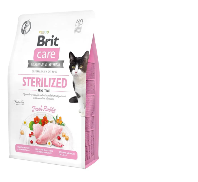 Brit Care Cat GF Sterilized Sensitive Брит корм для стерилизованных ...