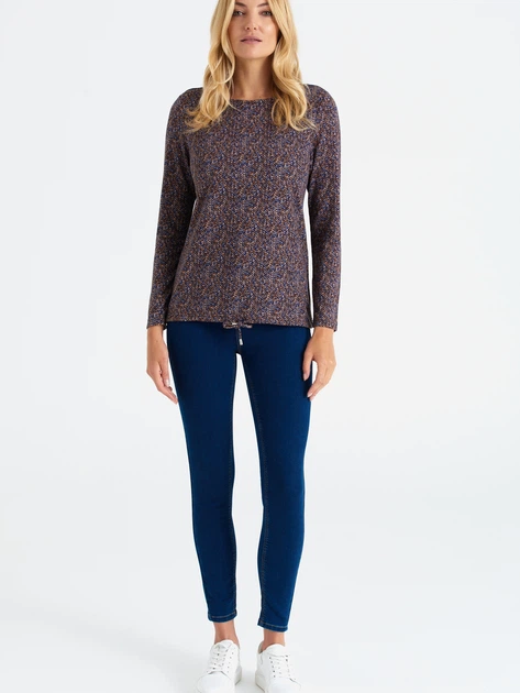 Sweter damski cienki Greenpoint SWE6380035W22PRT12 38 Brązowy (5903245335942) - obraz 3