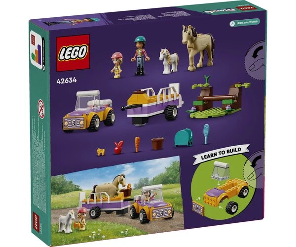 Конструктор LEGO Friends Трейлер з кіньми та поні (42634) - Фото 8 Конструктор LEGO Friends Трейлер з кіньми та поні (42634) - изображение 8