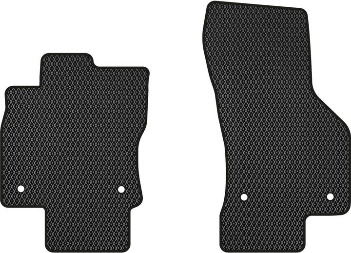 Акція на EVA килимки EVAtech в салон авто передні для Skoda Octavia A7 MT 2013-2020 3 покоління Liftback EU 2 шт Black від Rozetka