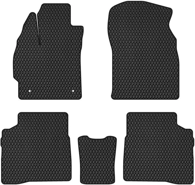 Акція на EVA килимки EVAtech в салон авто для Toyota Prius  Hybrid Restyling 2012-2015 3 покоління Liftback USA 5 шт Black від Rozetka