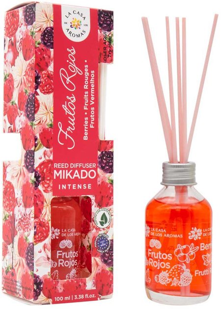 Patyczki zapachowe La Casa de los Aromas Mikado Intense Czerwone Owoce 100 ml (8428390048181) - obraz 1