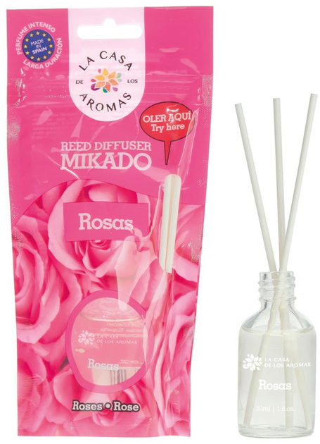 Patyczki zapachowe La Casa de los Aromas Róża 30 ml (8428390045234) - obraz 1