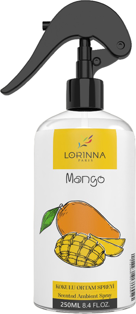 Odświeżacz powietrza Lorinna Scented Ambient Spray Mango 250 ml (8682923614346) - obraz 1