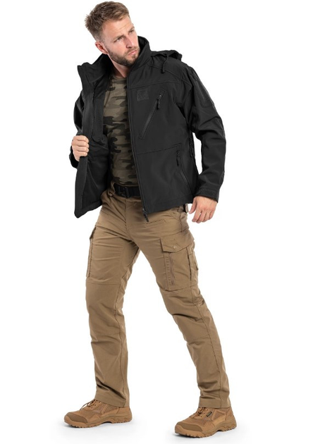 Тактическая куртка Mil-Tec SCU 14 Softshell - Black (10864002) - XL - изображение 2