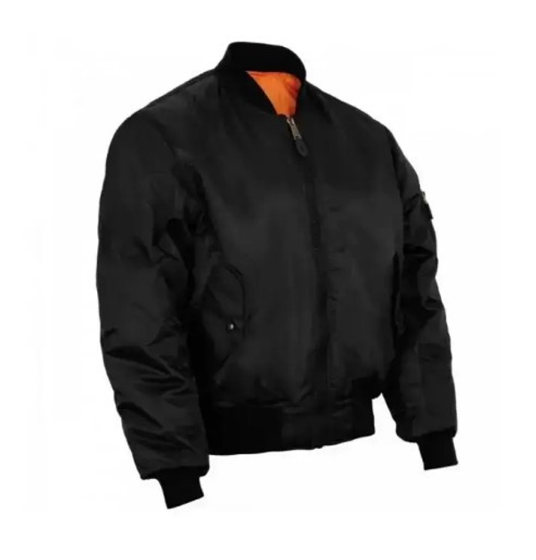 Тактическая куртка Mil-tec MA1 Flight Jacket (Bomber) Black 10402002-XL - изображение 2