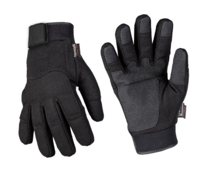 Рукавички армійські зимові тактичні з мембраною Mil-tec 12520802 Чорні Army Gloves Winter Thinsulate-M - зображення 1