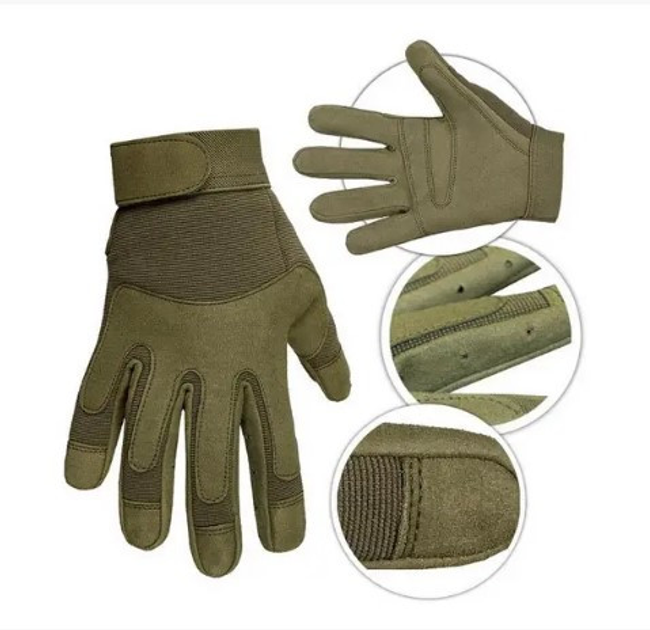 Рукавиці тактичні Army Gloves Olive 12521001-2XL - зображення 1