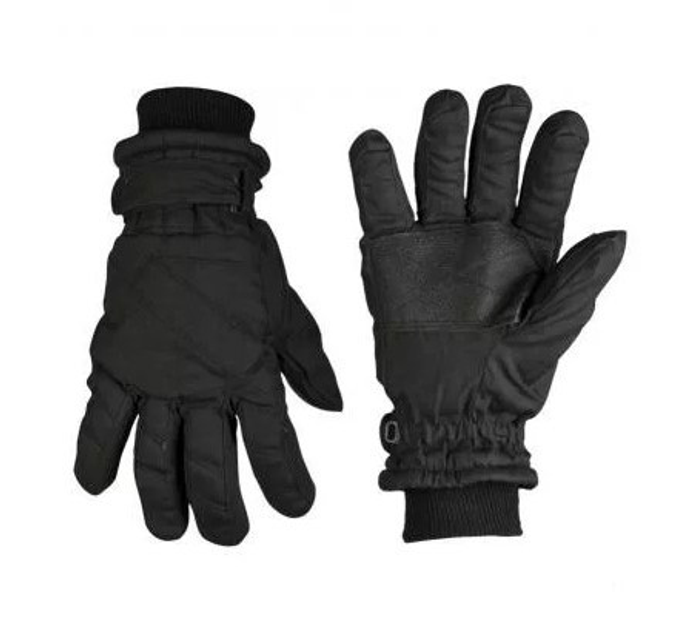 Черные зимние перчатки Mil-Tec Thinsulate Black 12530002-S - изображение 1
