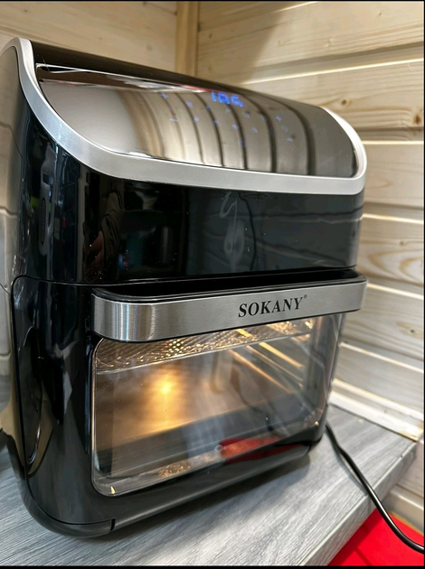 Аерофритюрниця SOKANY SKZG8039 мультипіч електрична аерогриль 12 л 2500 Вт до 230 С - зображення 2