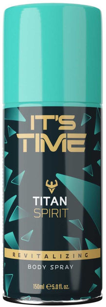 Дезодорант для тіла It's Time Titan Spirit спрей 150 мл (5060648120336) - зображення 1