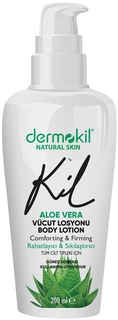 Balsam do ciała Dermokil Natural Skin Aloevera Body Lotion z aloesem 200 ml (8697916005728) - obraz 1