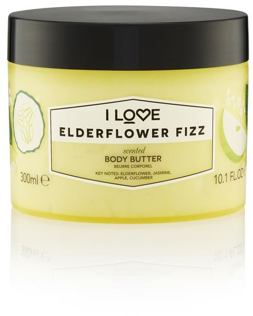 Masło do ciała I Love... Scented Body Butter nawilżające Elderflower Fizz 300 ml (5060351545785) - obraz 1