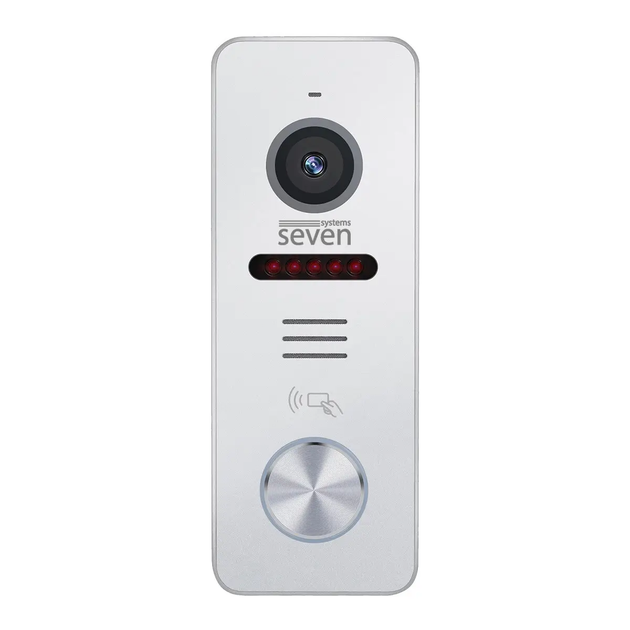 Вызывная панель с EM-Marin считывателем SEVEN CP-7502F RFID white, 2Мп - Фото 2 Вызывная панель с EM-Marin считывателем SEVEN CP-7502F RFID white, 2Мп - изображение 2
