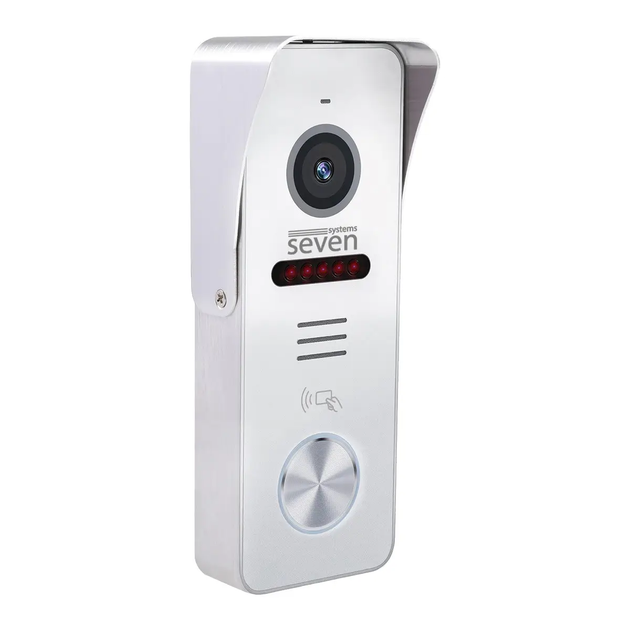 Вызывная панель с EM-Marin считывателем SEVEN CP-7502F RFID white, 2Мп - Фото 3 Вызывная панель с EM-Marin считывателем SEVEN CP-7502F RFID white, 2Мп - изображение 3
