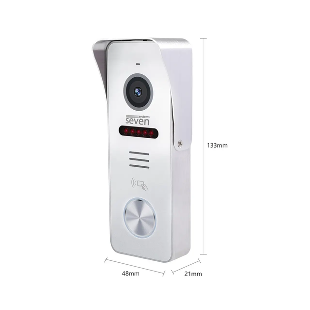 Вызывная панель с EM-Marin считывателем SEVEN CP-7502F RFID white, 2Мп - Фото 6 Вызывная панель с EM-Marin считывателем SEVEN CP-7502F RFID white, 2Мп - изображение 6