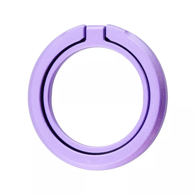 Кольцо-держатель для телефона MagSafe Magnetic ring holder Lite с подставкой Фиолетовый - Фото 1 Кольцо-держатель для телефона MagSafe Magnetic ring holder Lite с подставкой Фиолетовый - изображение 1