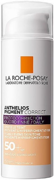 Сонцезахисний корегуючий засіб La Roche-Posay Anthelios Pigment Correct SPF50+ з тонуючим ефектом Light 50 мл (3337875797764) - зображення 1