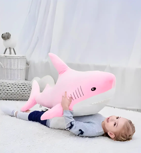 Мягкая игрушка IKEA Акула 100 см розовая ( a05 ) - изображение 4