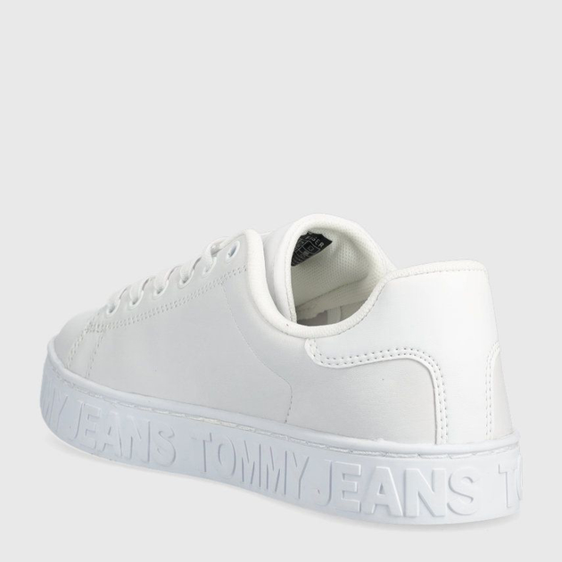 Sneakersy damskie skórzane Tommy Jeans EN0EN02531 37 (6.5US) Białe (8720645604495) - obraz 3