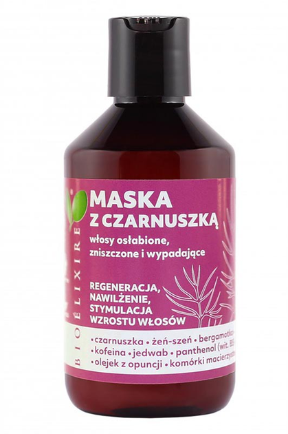 Maska do włosów Bioelixire z czarnuszką 300 ml (5903829094944) - obraz 1