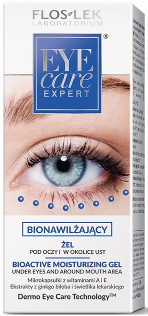 Żel pod oczy i w okolice ust Floslek Eye Care Expert bionawilżający 30 ml (5905043001555) - obraz 1