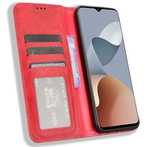 Чохол Deexe Retro Style для ZTE Blade V50 Design / Blade A73 - Red - зображення 2
