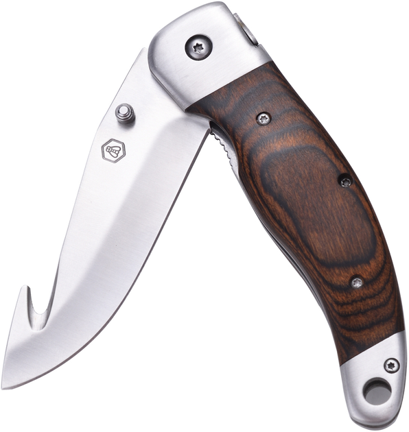 Складной охотничий нож Laguiole 21.5 см с чехлом в подарочной коробке Коричневый (40268457) - изображение 2