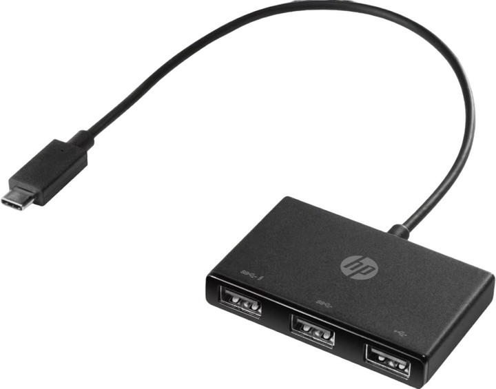Adapter HP USB Type-C do USB Type-A Black (Z6A00AA) - obraz 2