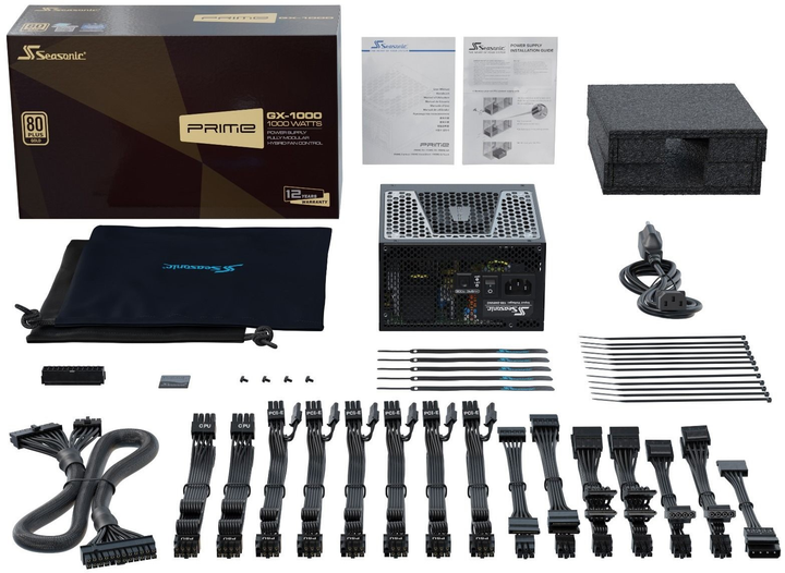 Блок живлення Seasonic Prime GX-1000 Gold 1000 W - зображення 9