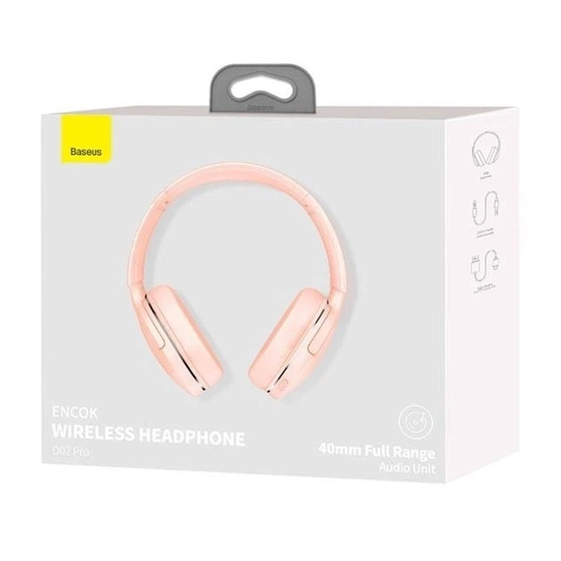 Бездротові Bluetooth наушники Baseus Encok Wireless D02 Pro (NGTD010304) Pink - изображение 15