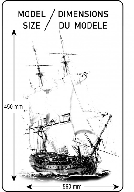Model do składania Heller Sailing Ship Le Superbe skala 1:150 (3279510808957) - obraz 2