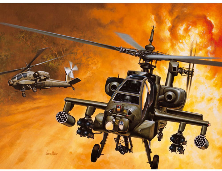 Model do składania Italeri AH-64A Apache skala 1:72 (8001283801591) - obraz 2