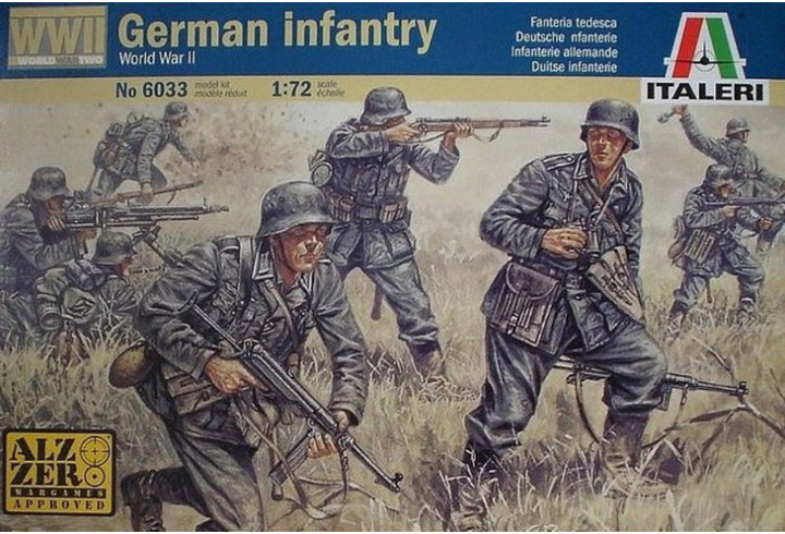 Model do składania Italeri WWII German Infantry skala 1:72 (8001283860338) - obraz 1