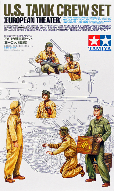 Model do składania Tamiya U S Tank Crew European Theater skala 1:35 (4950344353477) - obraz 1