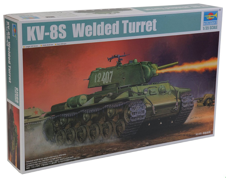 Model do składania Trumpeter KV-8S Weldet Turret skala 1:35 (9580208015682) - obraz 1