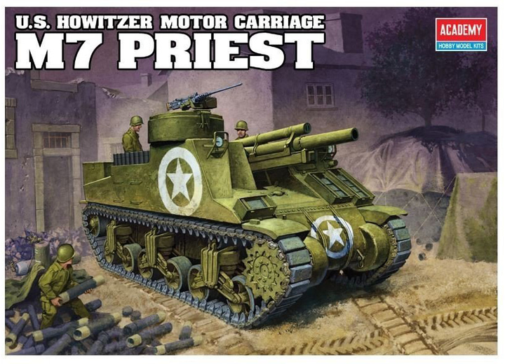 Model do składania Academy US Howitzer Motor Carriage M7 Priest skala 1:35 (0603550132100) - obraz 1