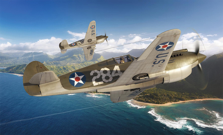 Model do składania Airfix Curtiss P-40B Warhawk skala 1:72 (5055286671449) - obraz 2