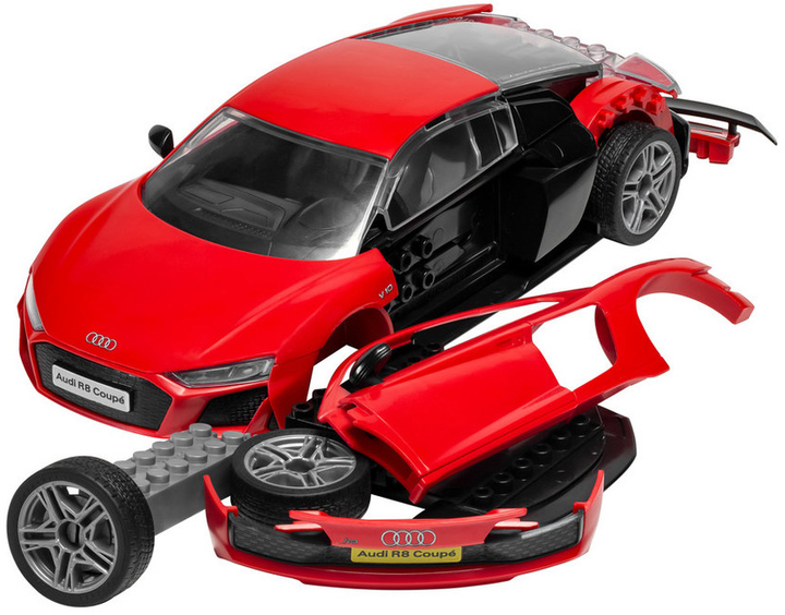 Model do składania Airfix Quickbuild Audi R8 Coupe (5055286678516) - obraz 6