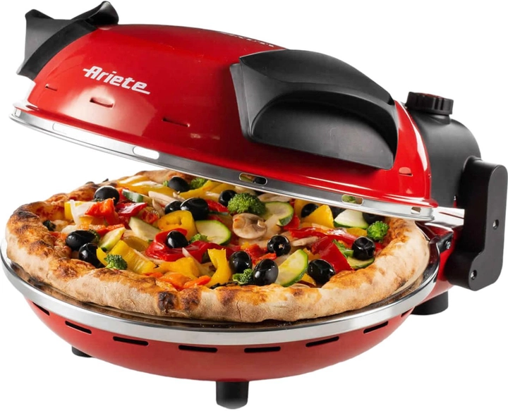 Piec do pizzy Ariete Pizza in 4 'minutes 909 Red (8003705116702) - obraz 1