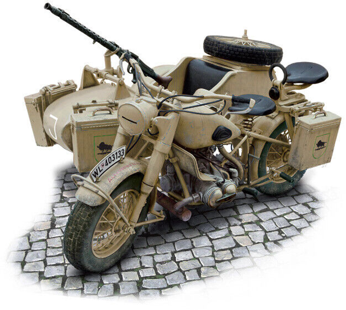 Збірна модель Italeri German BMW R75 Sidecar масштаб 1:9 (8001283074032) - зображення 2