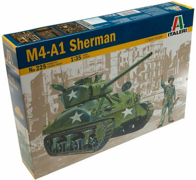 Model do składania Italeri M4-A1 Sherman skala 1:35 (8001283802253) - obraz 2