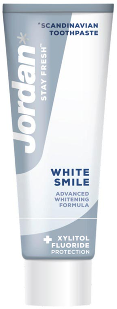 Pasta do zębów Jordan Stay Fresh White Smile wybielająca 75 ml (7046110031025) - obraz 1