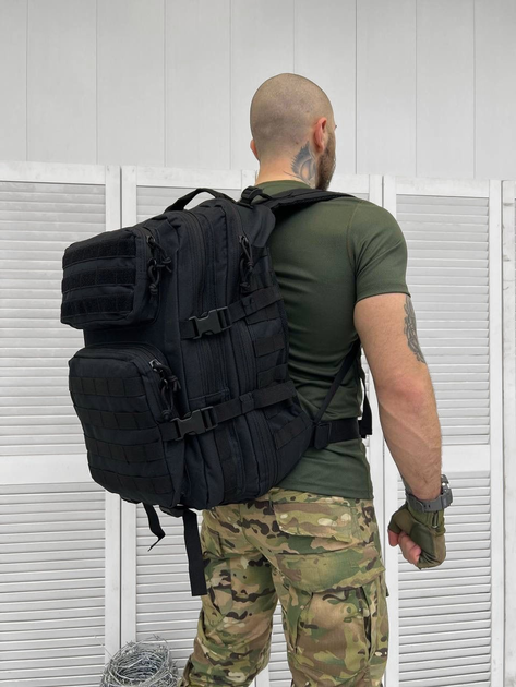Рюкзак тактический Tactical Assault Backpack Black 45 л - изображение 1
