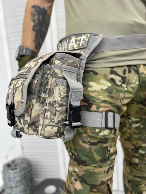 Тактична сумка поясна Tactical Bag Піксель - зображення 1