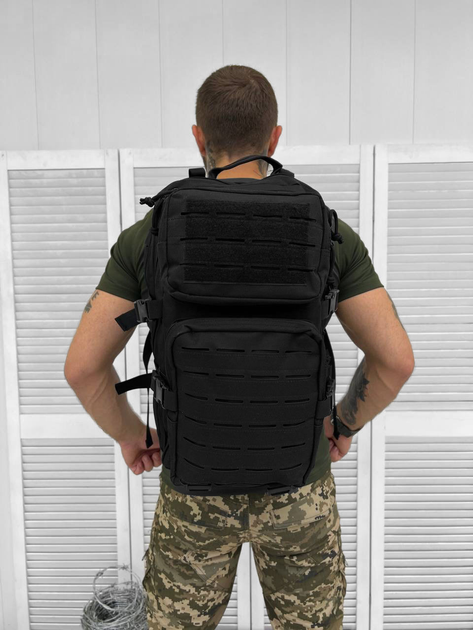 Тактичний водонепроникний рюкзак Tactical Bag Black 40 л - изображение 2