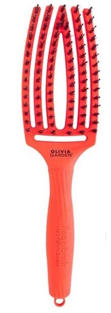 Szczotka Olivia Garden Fingerbrush Combo Medium Neon Orange (5414343016355) - obraz 1