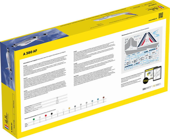 Model do składania Heller A380 Air France skala 1:125 (3279510804362) - obraz 2